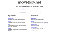 Desktop Screenshot of mcwetboy.net
